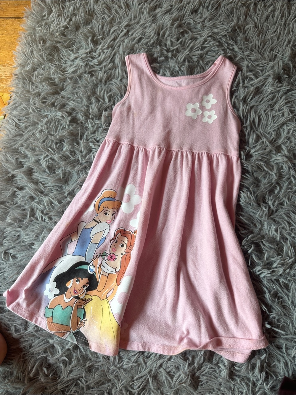 Disney Pink Sleeveless Princess Character Dress for Kids